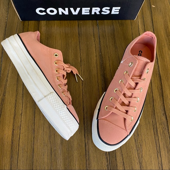Converse Shoes - Converse mauve pink CTAS LIFT OX platform sneaker